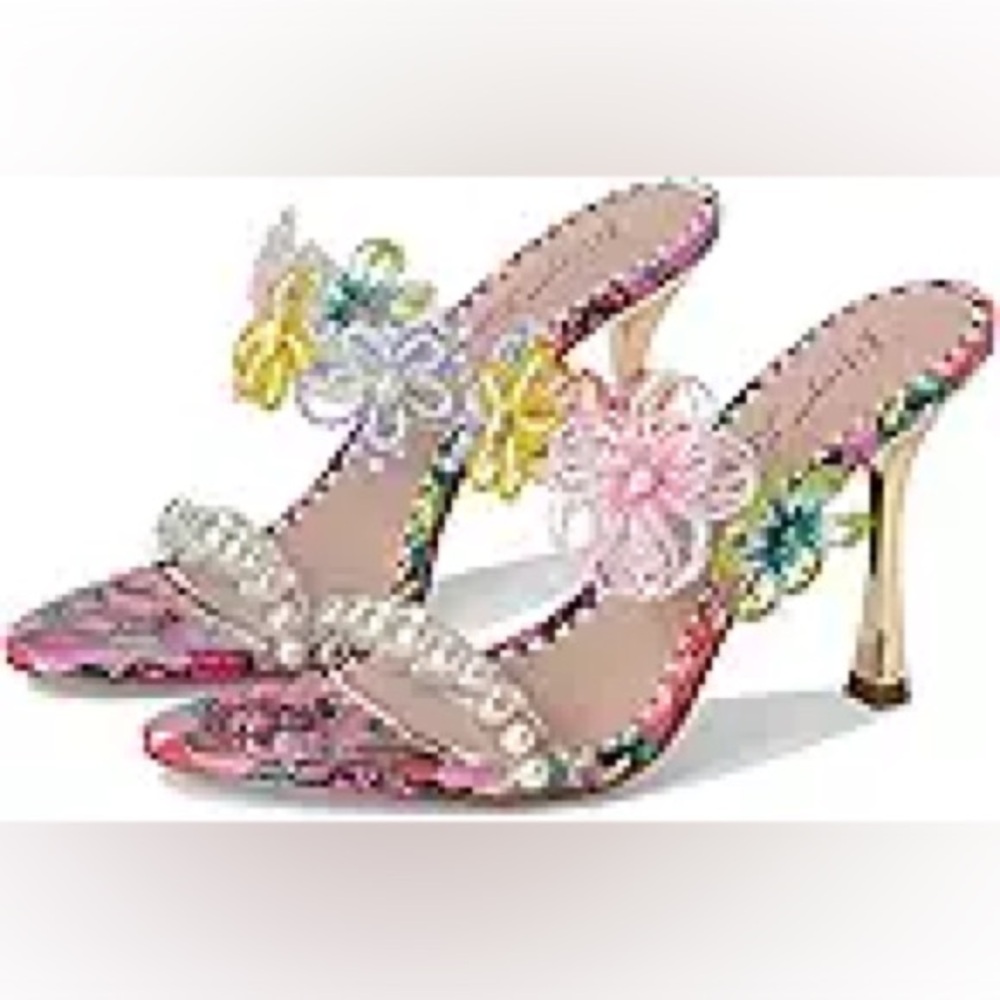 BETSEY JOHNSON GOLDIEE BERRY STILETTO HEEL. NIB. SZ: 10. Asking:$109.